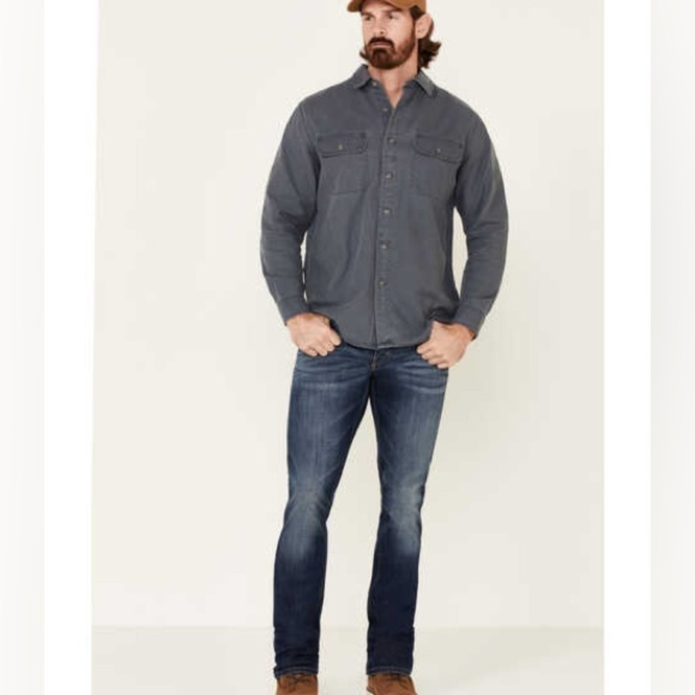 Pendleton Men’s Flannel Long sleeves buttoned down cotton indigo blue Large